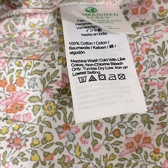 J.Crew cinched-waist puff sleeve dress in scattered blooms NWOT BK948 - Picture 5 of 10